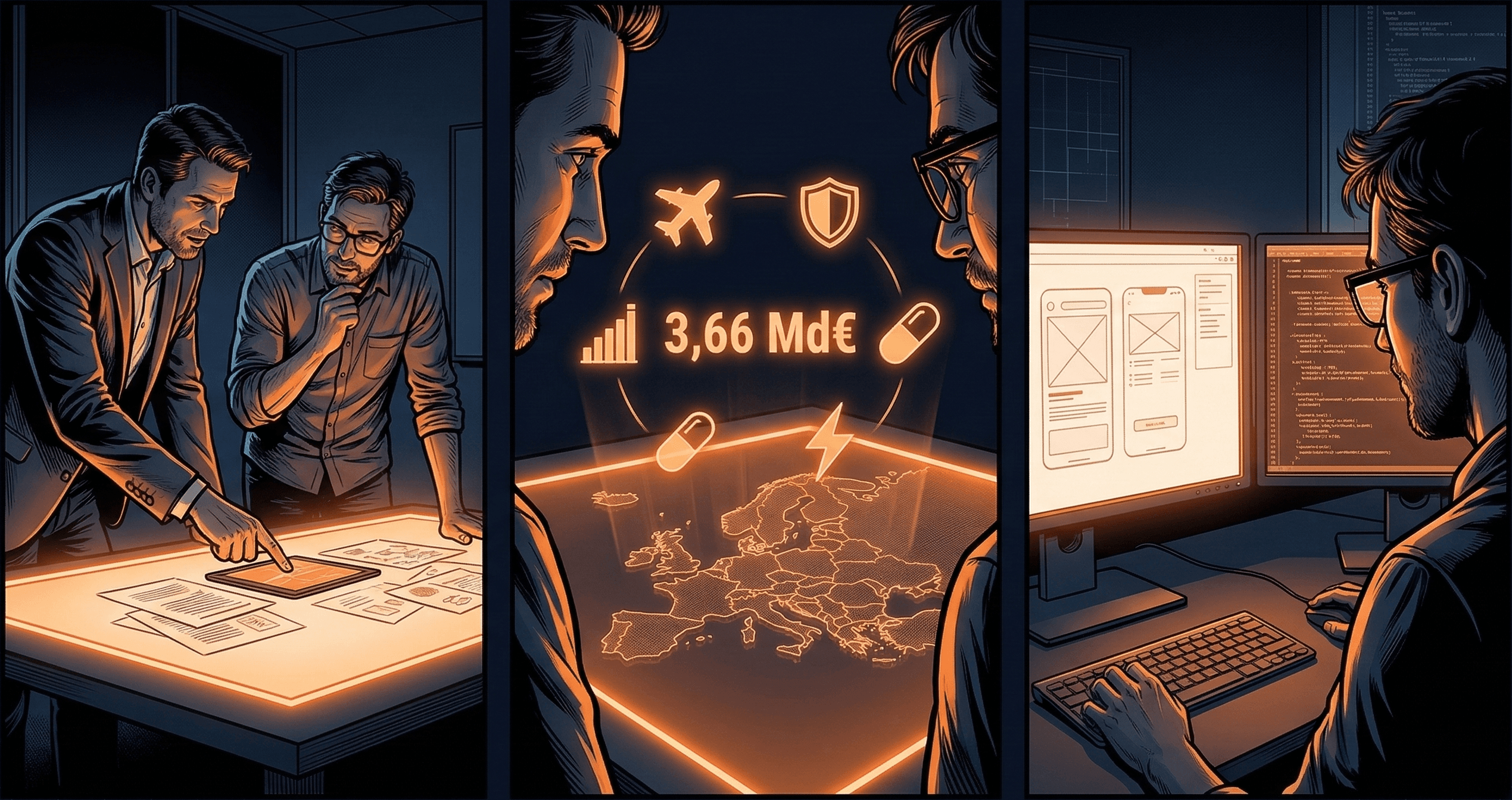 Infographie comparant 'Avant' un flux de données chaotique et complexe et 'Après' une solution unifiée et efficace.